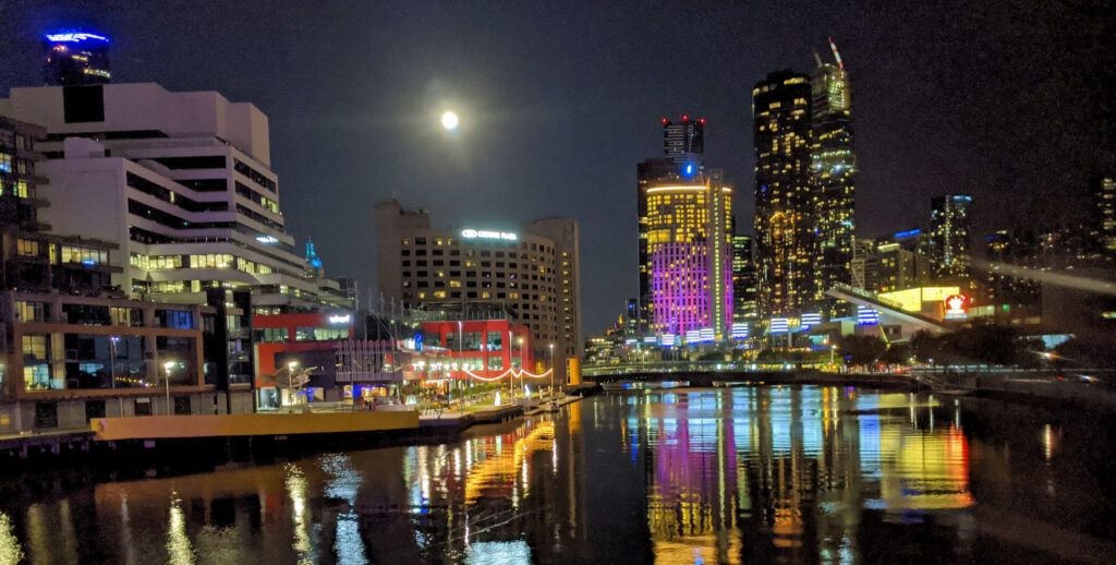 Melbourne in der Nacht