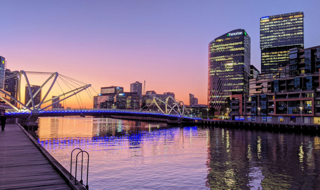 Abendstimmung in Melbourne, Seafarers Bridge