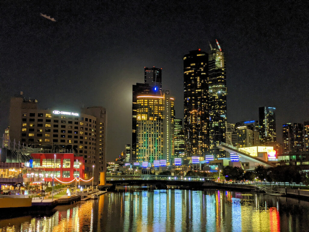 Melbourne bei Nacht