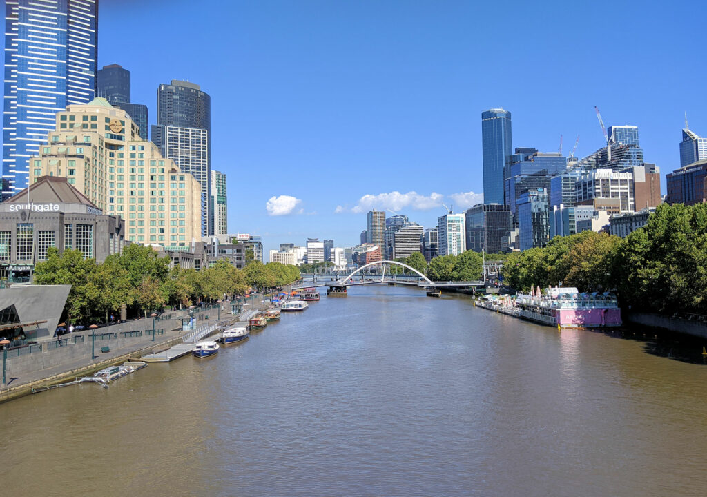 Melbourne - Australien, Blick auf den Yarra